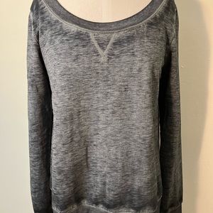 Women’s/Junior’s Size Medium Gray/black Acid Wash Sweatshirt